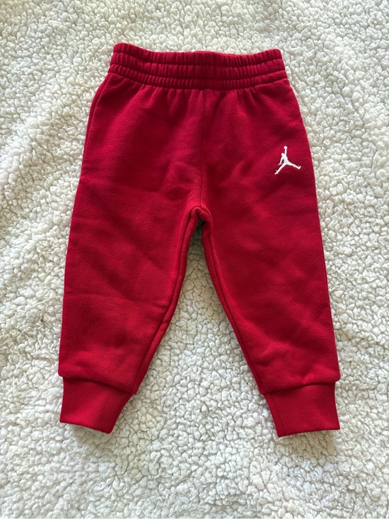 Jordan Other - Jordan Red Kids Fleece Joggers with White Jumpman